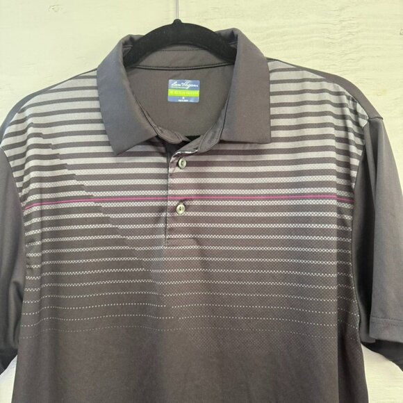 Ben Hogan Performance Black Polo Mens, 30% Recycled Polyester, Size M - Picture 2 of 5